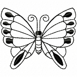 Butterfly Embroidery Design 1